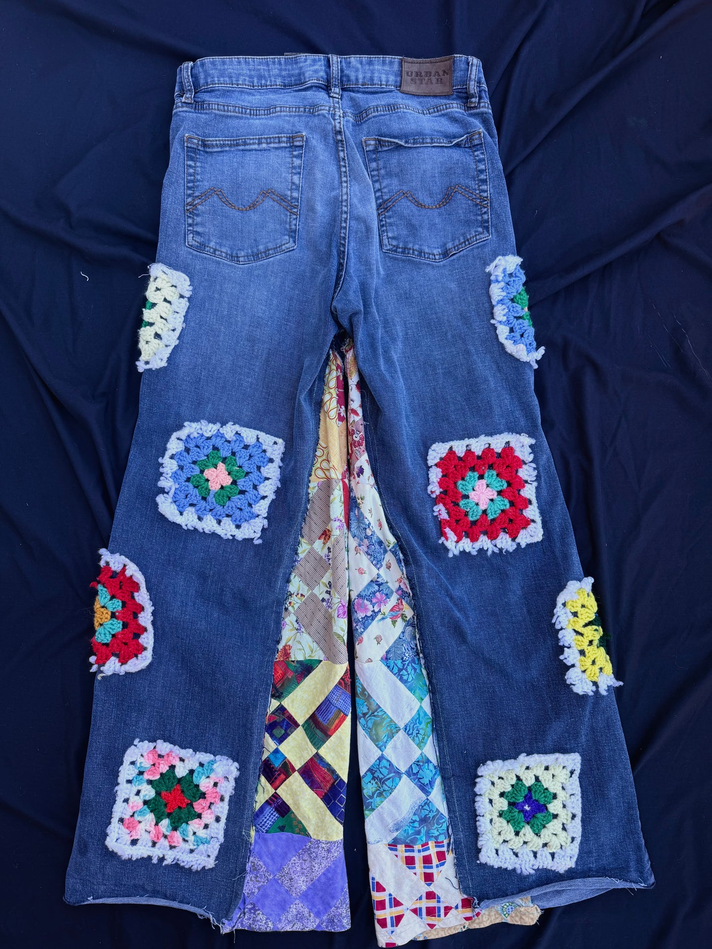 Western granny square pants