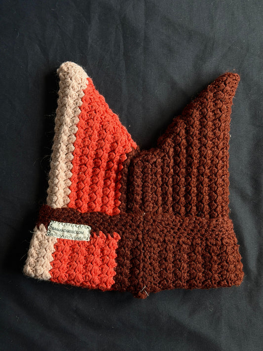 Crochet eyeball hat
