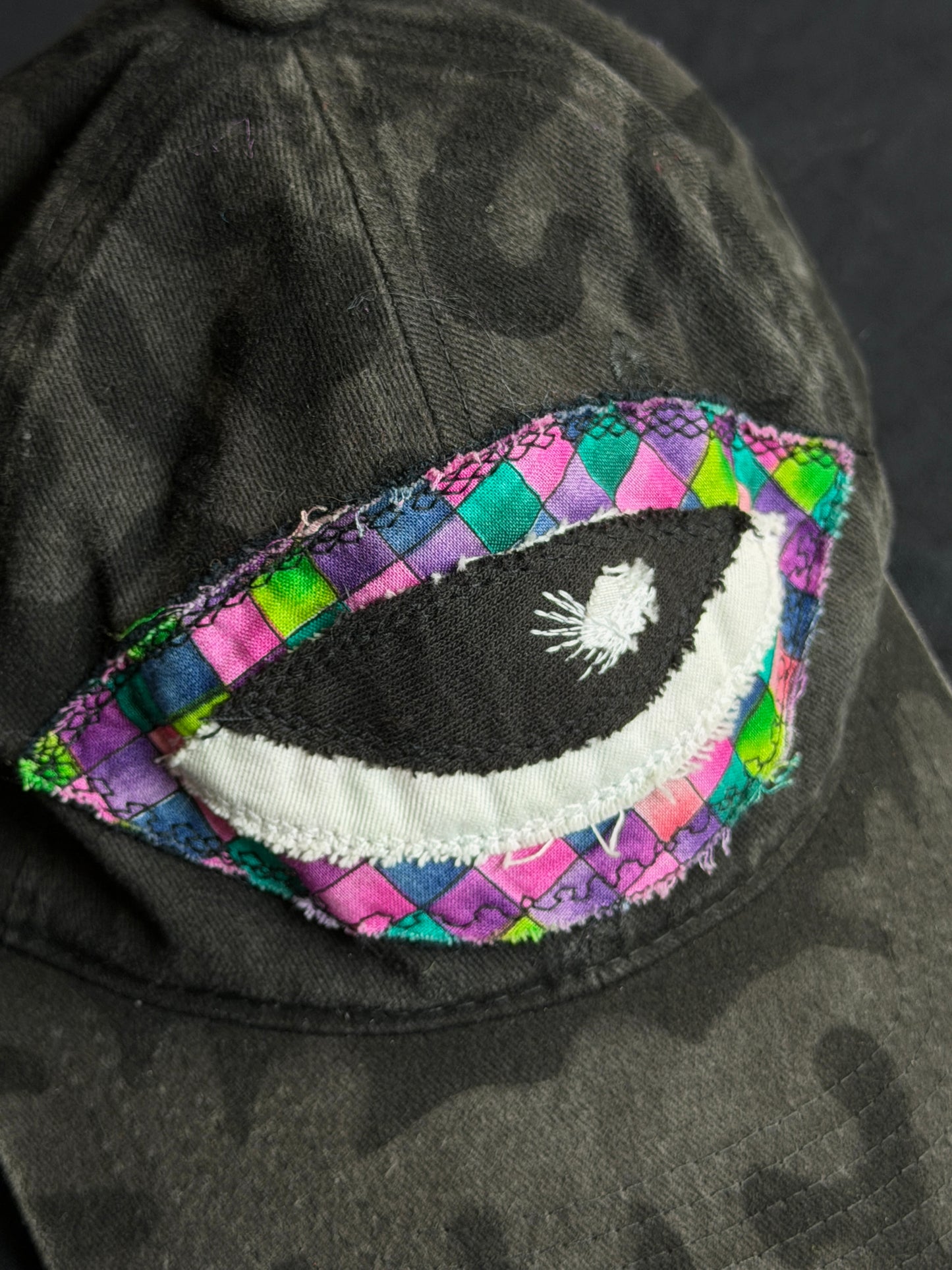Upcycled Eyeball Shape Hat