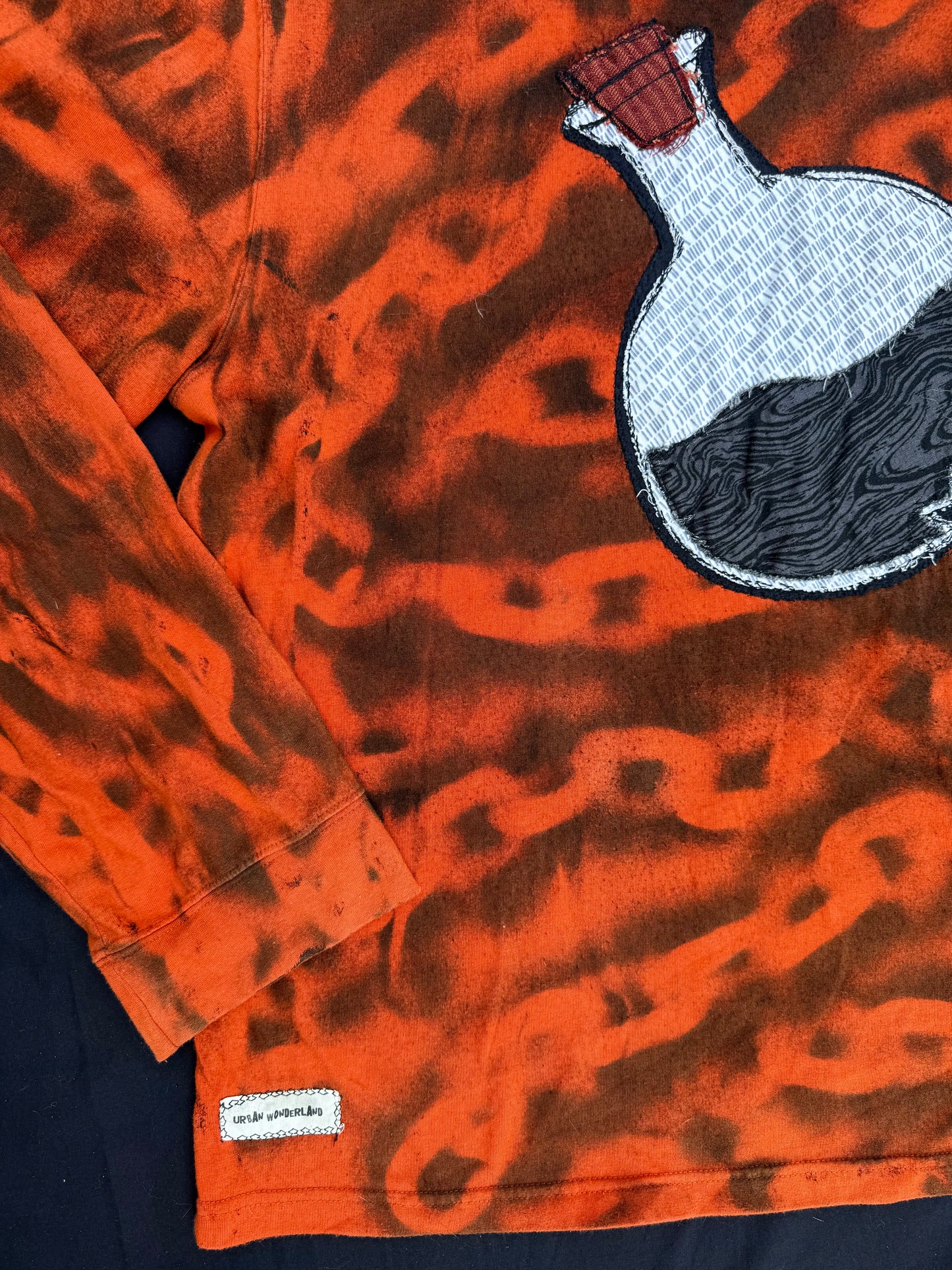 Chemical X chain spray painted shirt