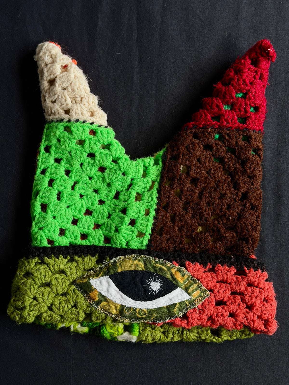 Crochet eyeball hat