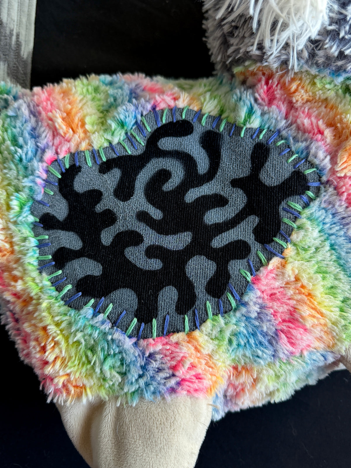 Koala + rainbow llama hybrid side bag