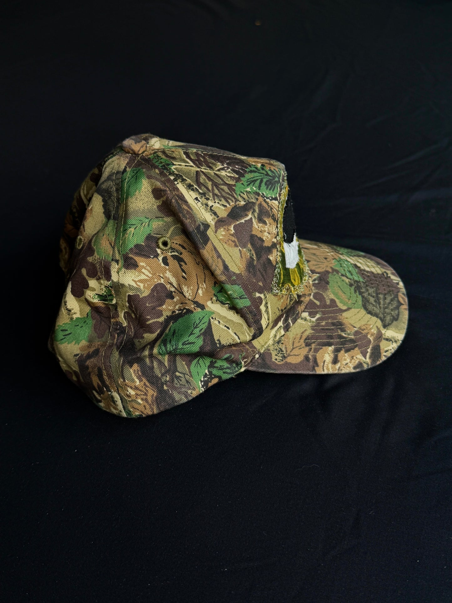 Upcycled Camo Eyeball Hat