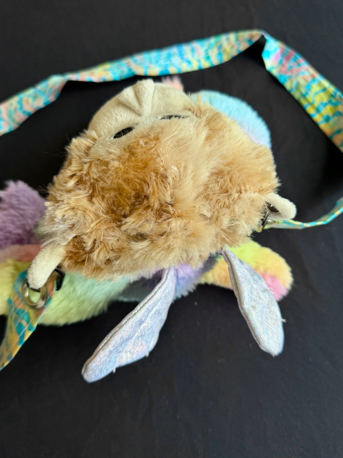 Monkey + rainbow dragon side bag