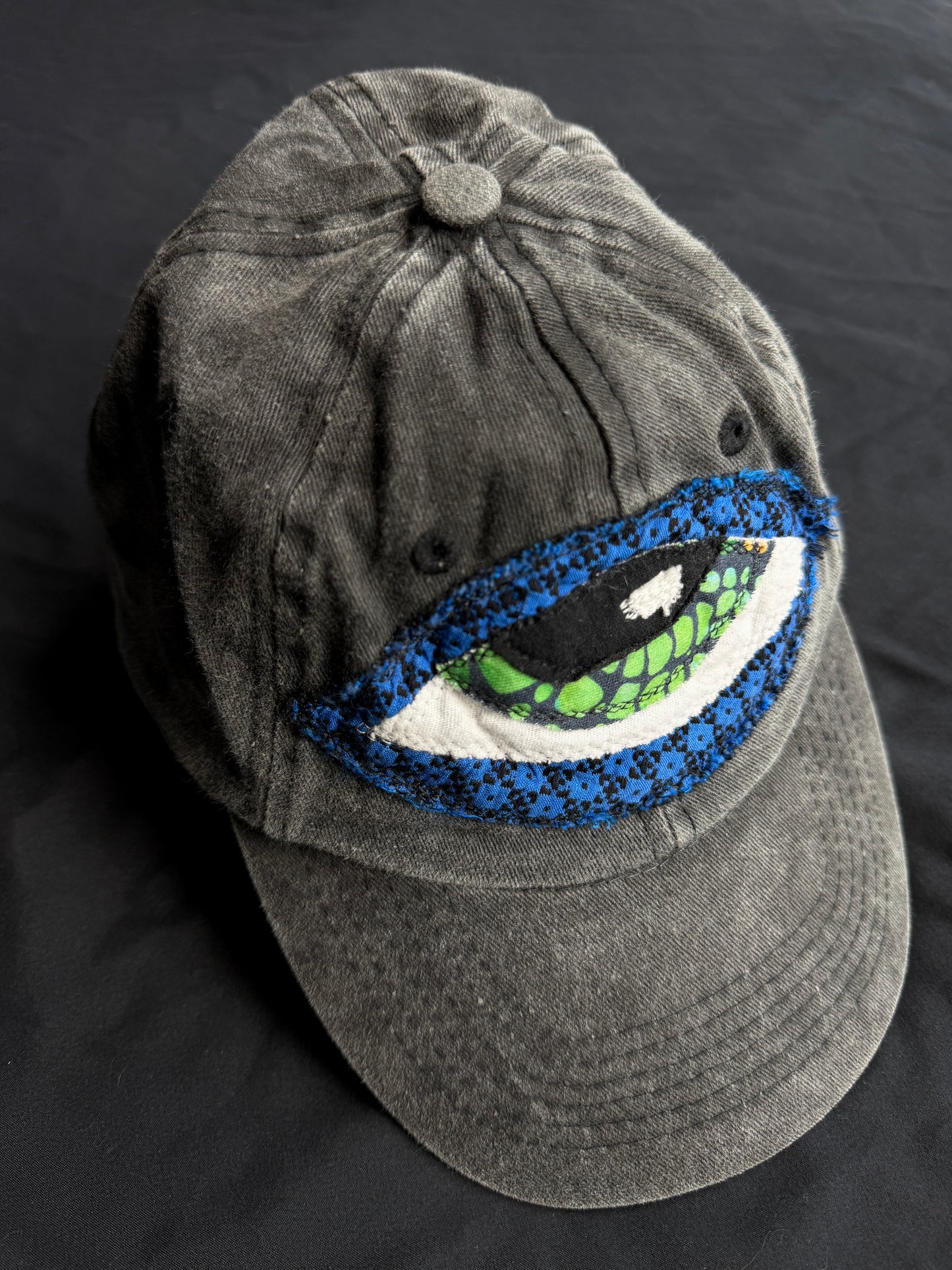 Upcycled Eyeball Shape Hat