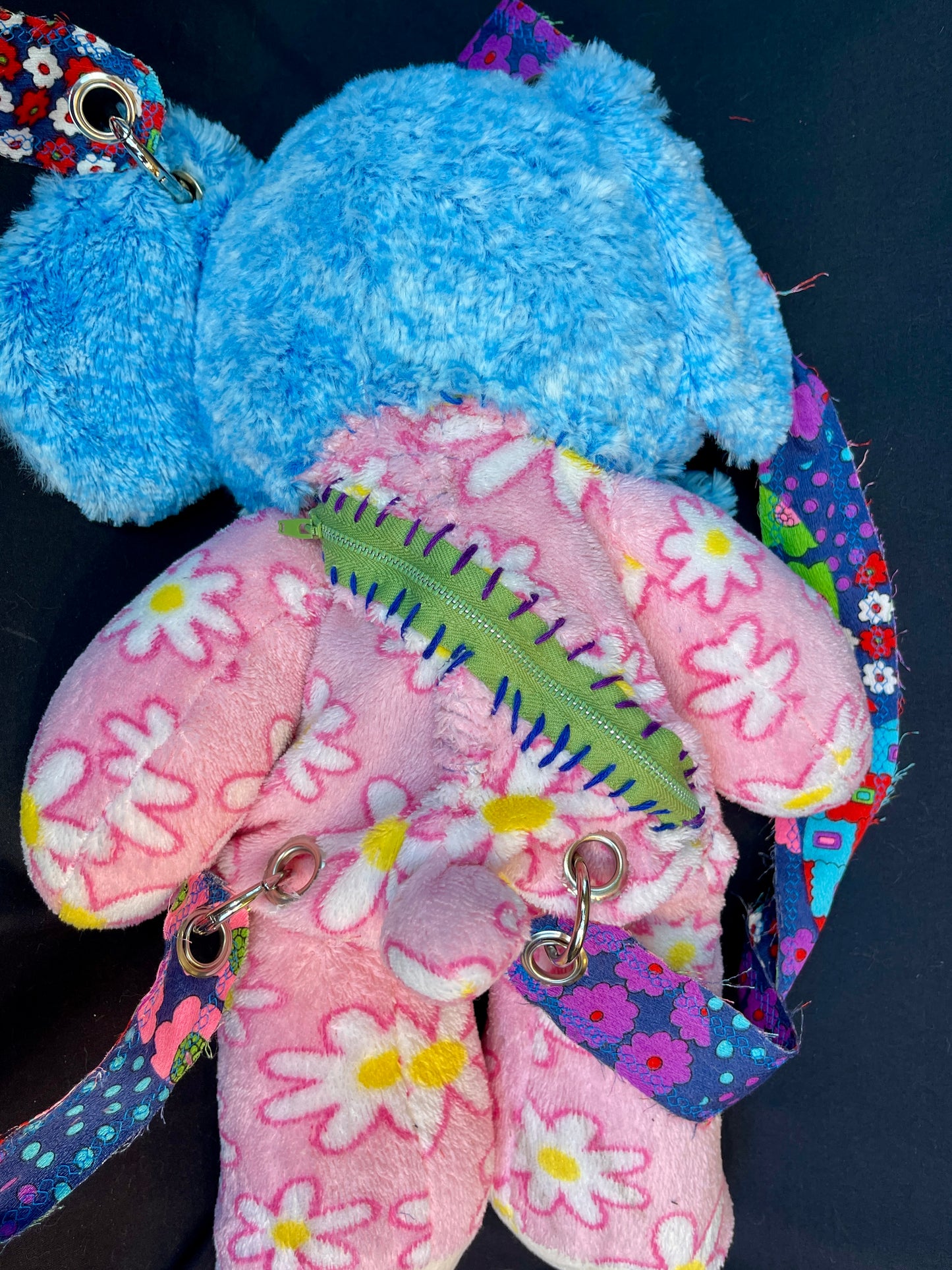 Elephant + flower bear backpack