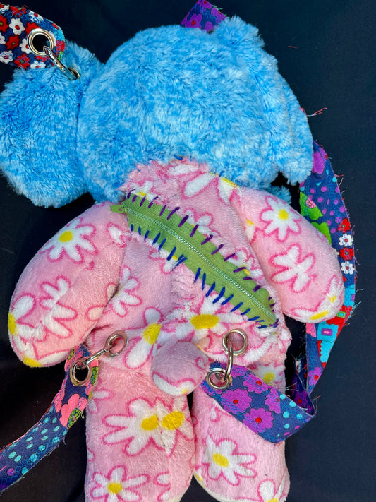 Elephant + flower bear backpack