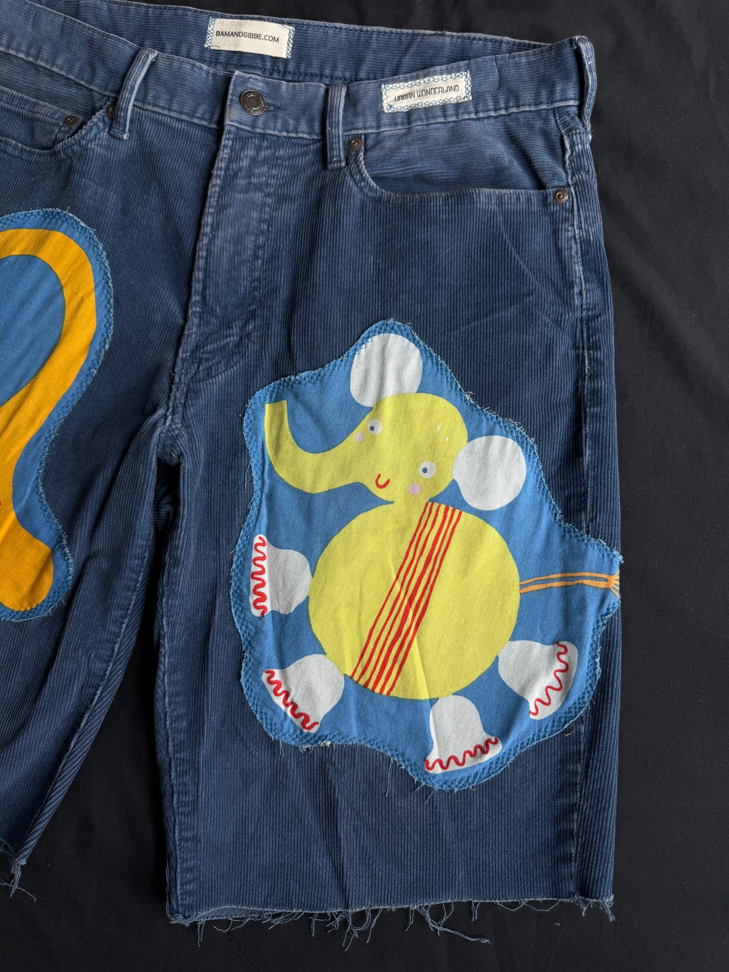 Monkeying around jean shorts