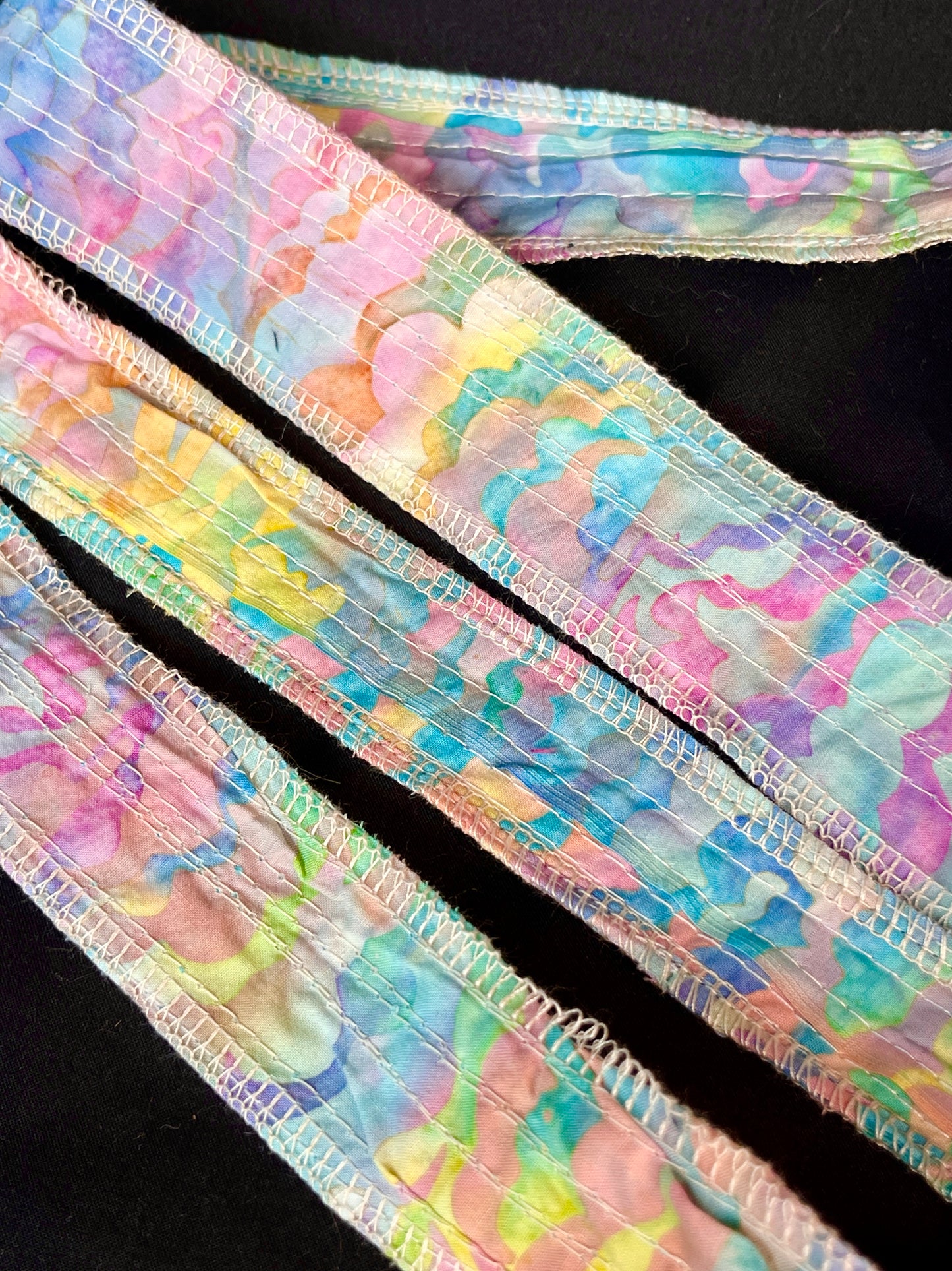 Smiley face + rainbow care bear side bag