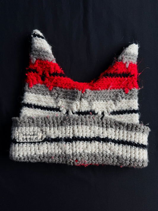Crochet shape patch hat