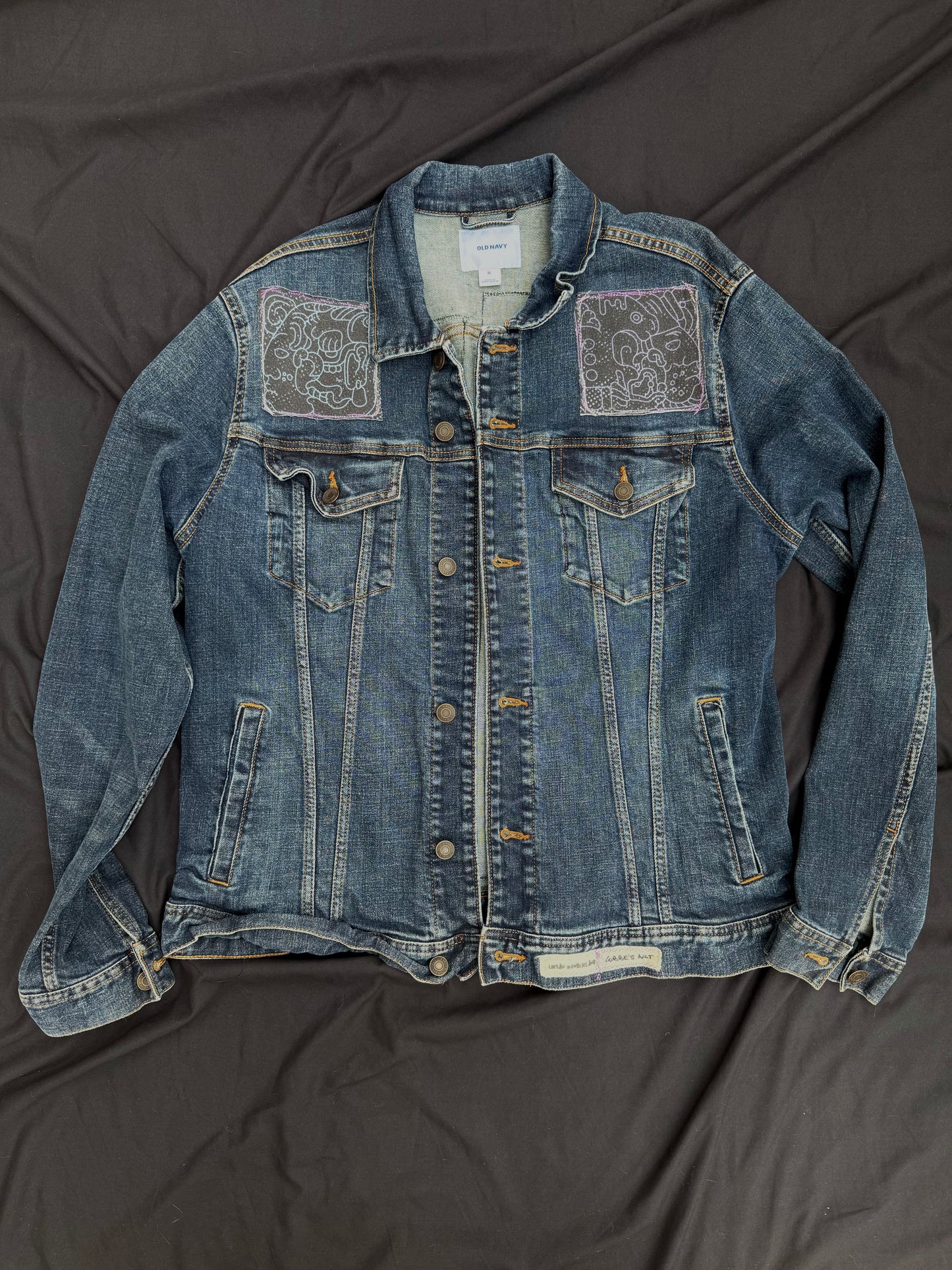 BMFS x Groot patched jean jacket