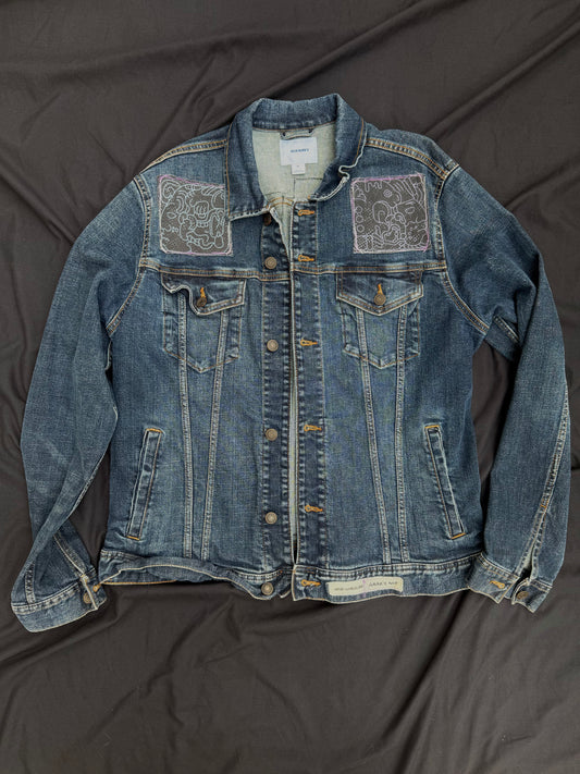 BMFS x Groot patched jean jacket