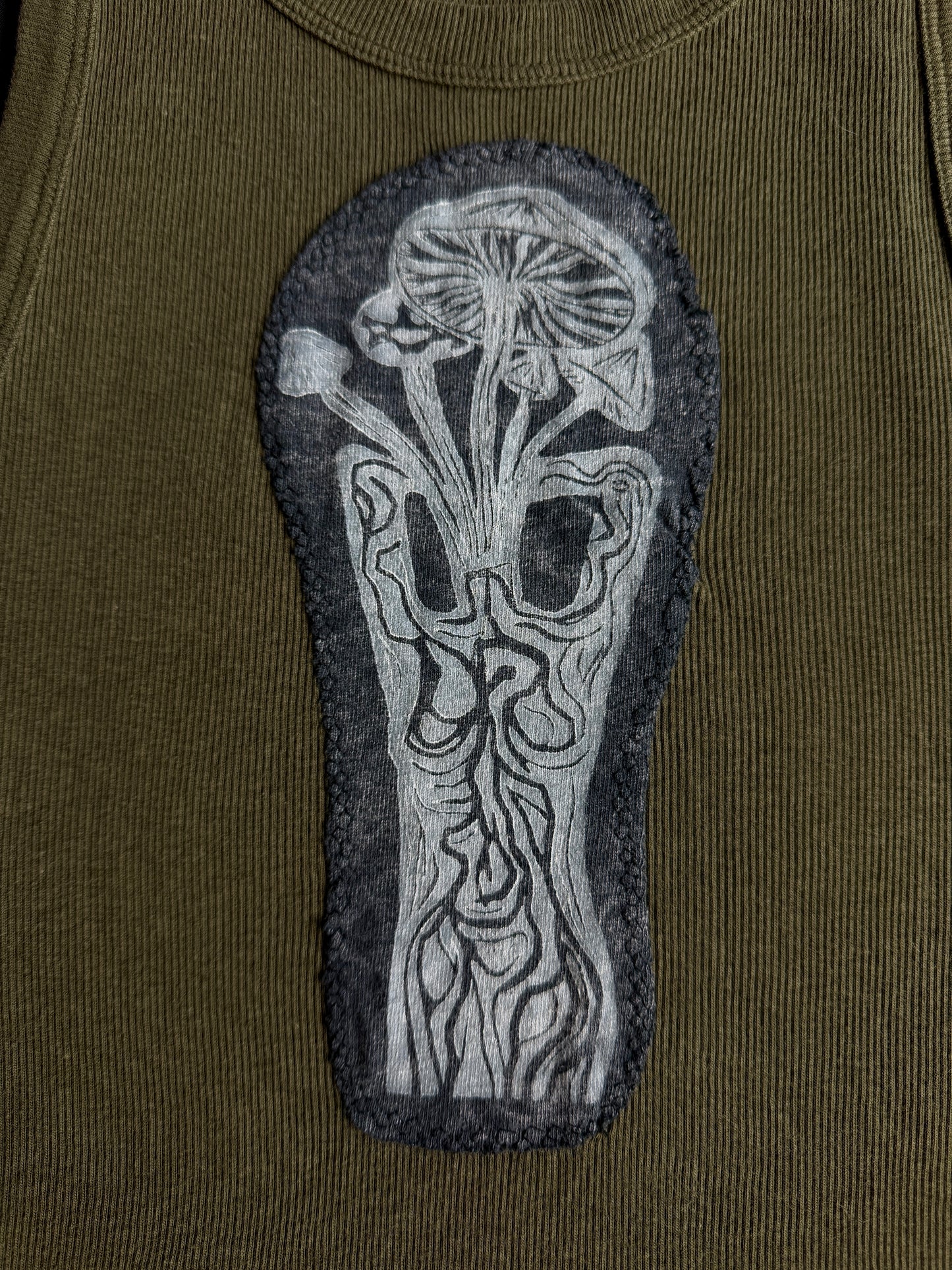 Magic mushroom patch tank top