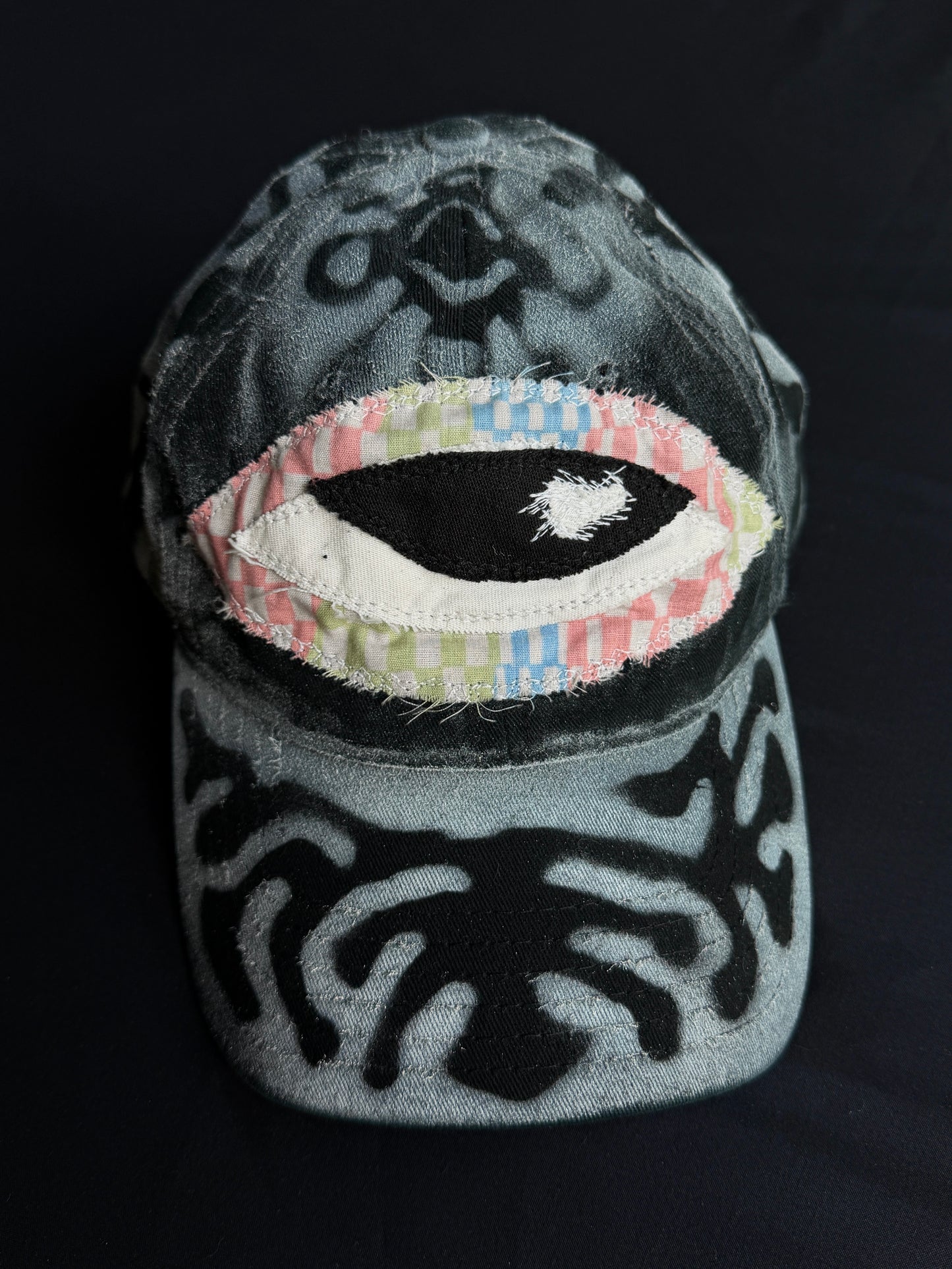 Upcycled Eyeball Shape Hat