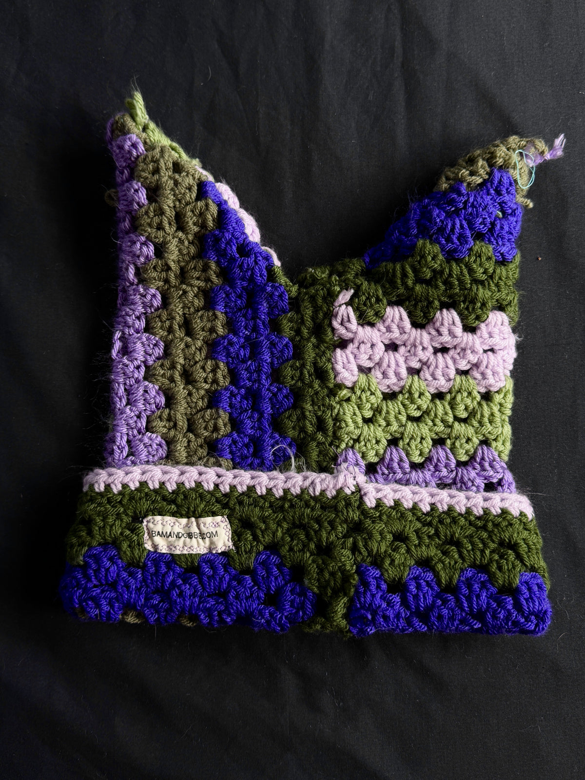 Crochet eyeball hat