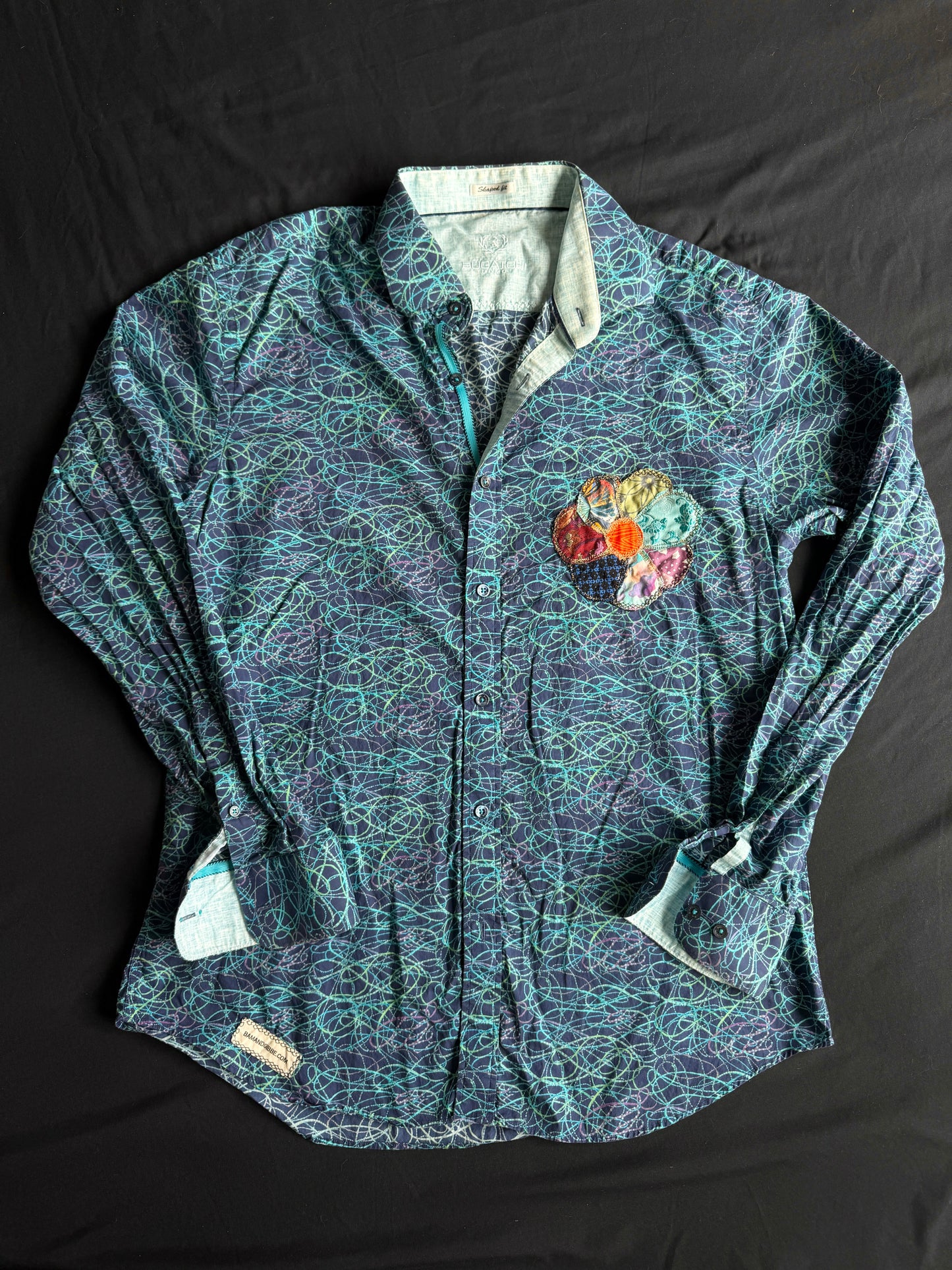 Billy Strings + flower patterned button down