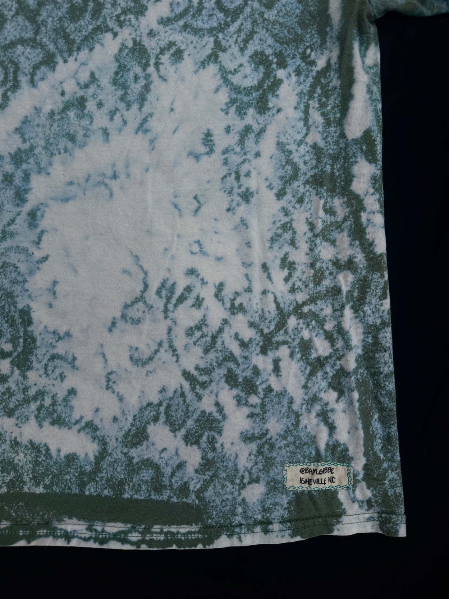 All seeing billy skull bleach dyed t shirt