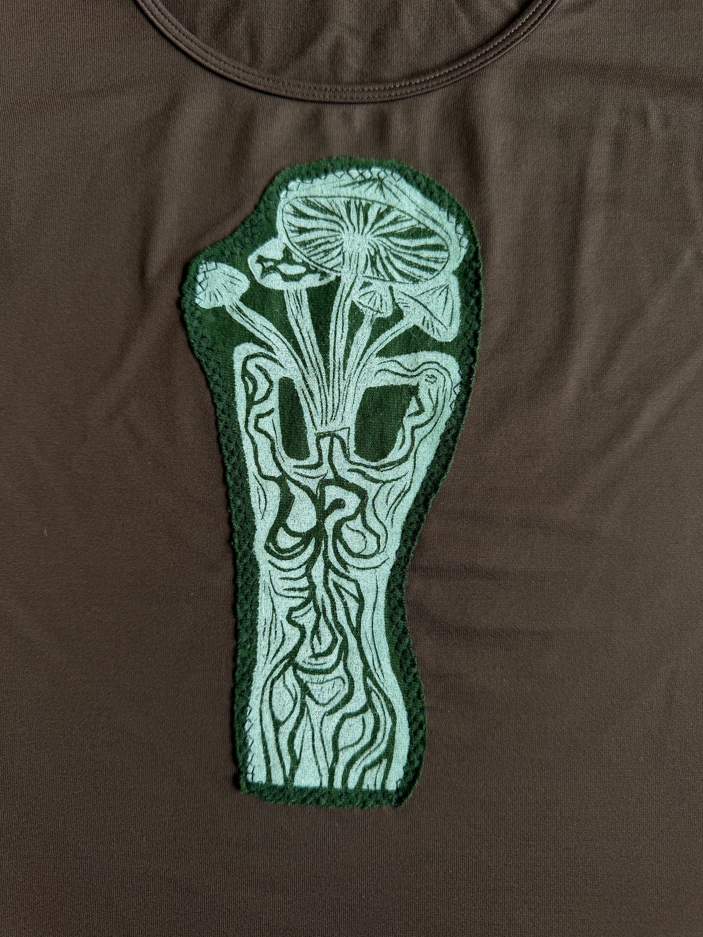 Magic mushroom patch tank top