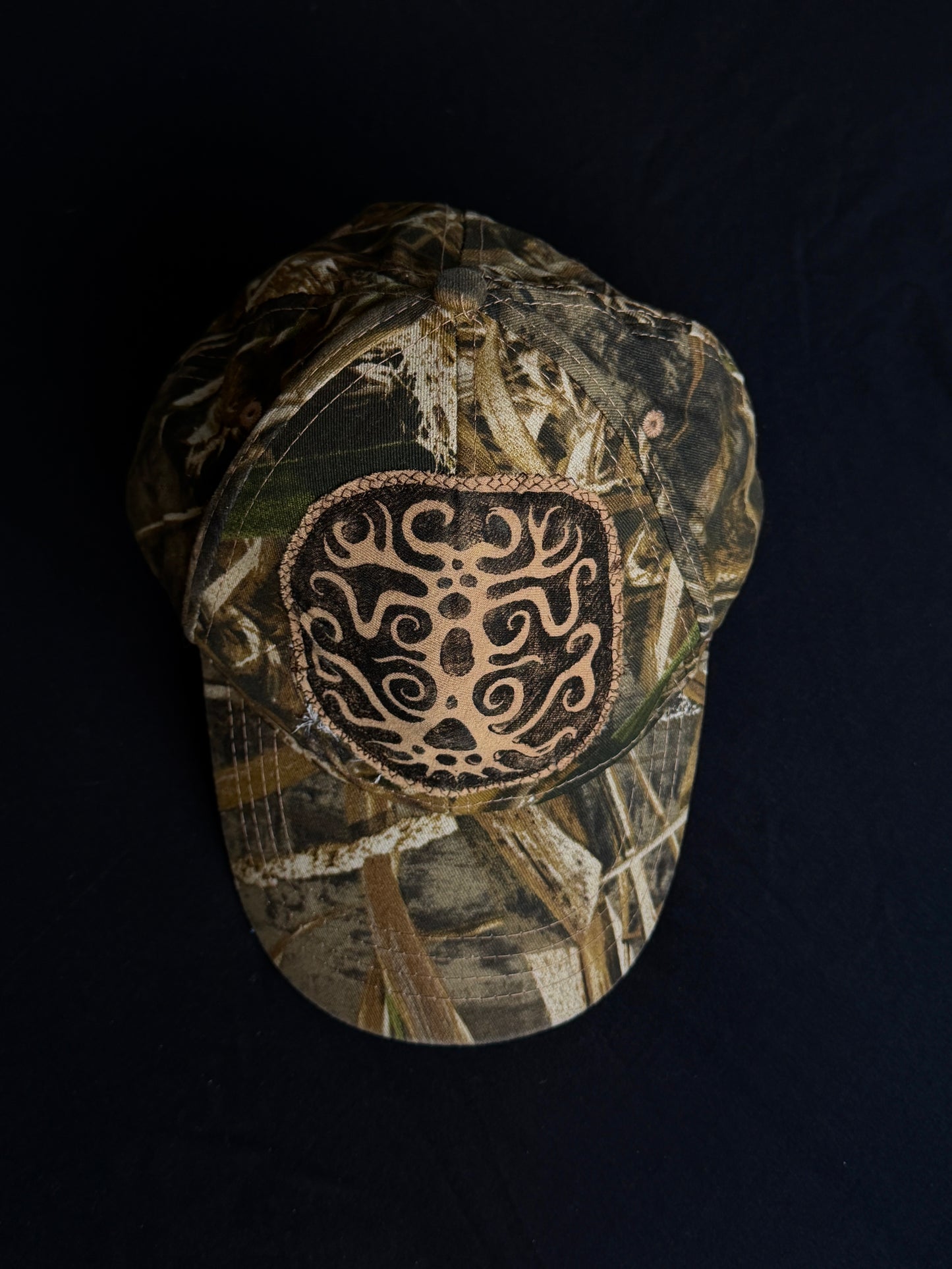 Upcycled Camo Shape Hat