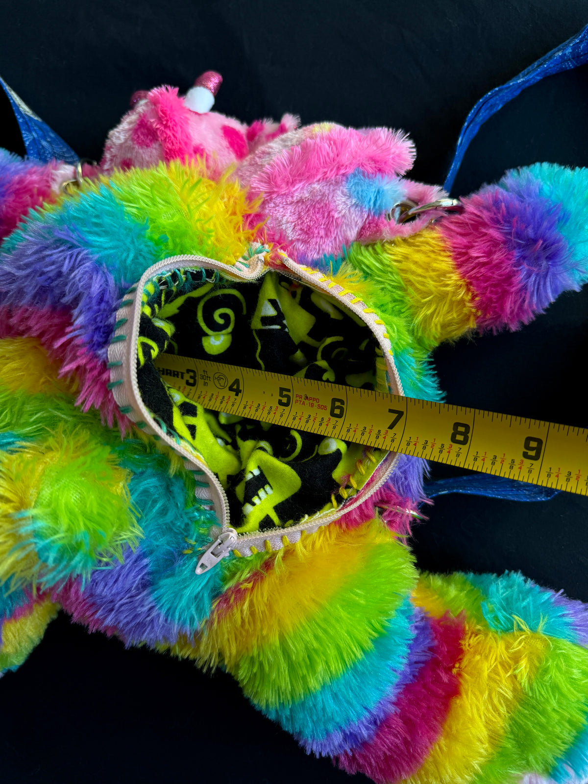 Two headed rainbow explosion hybrid back pack