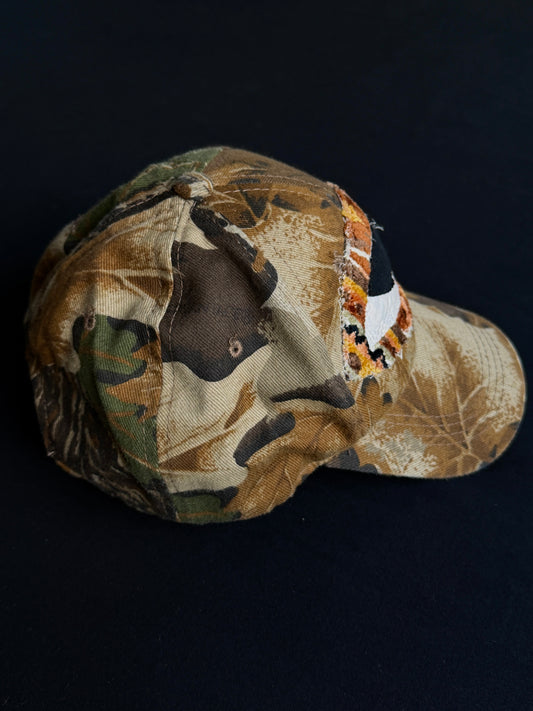 Upcycled Camo Eyeball Hat