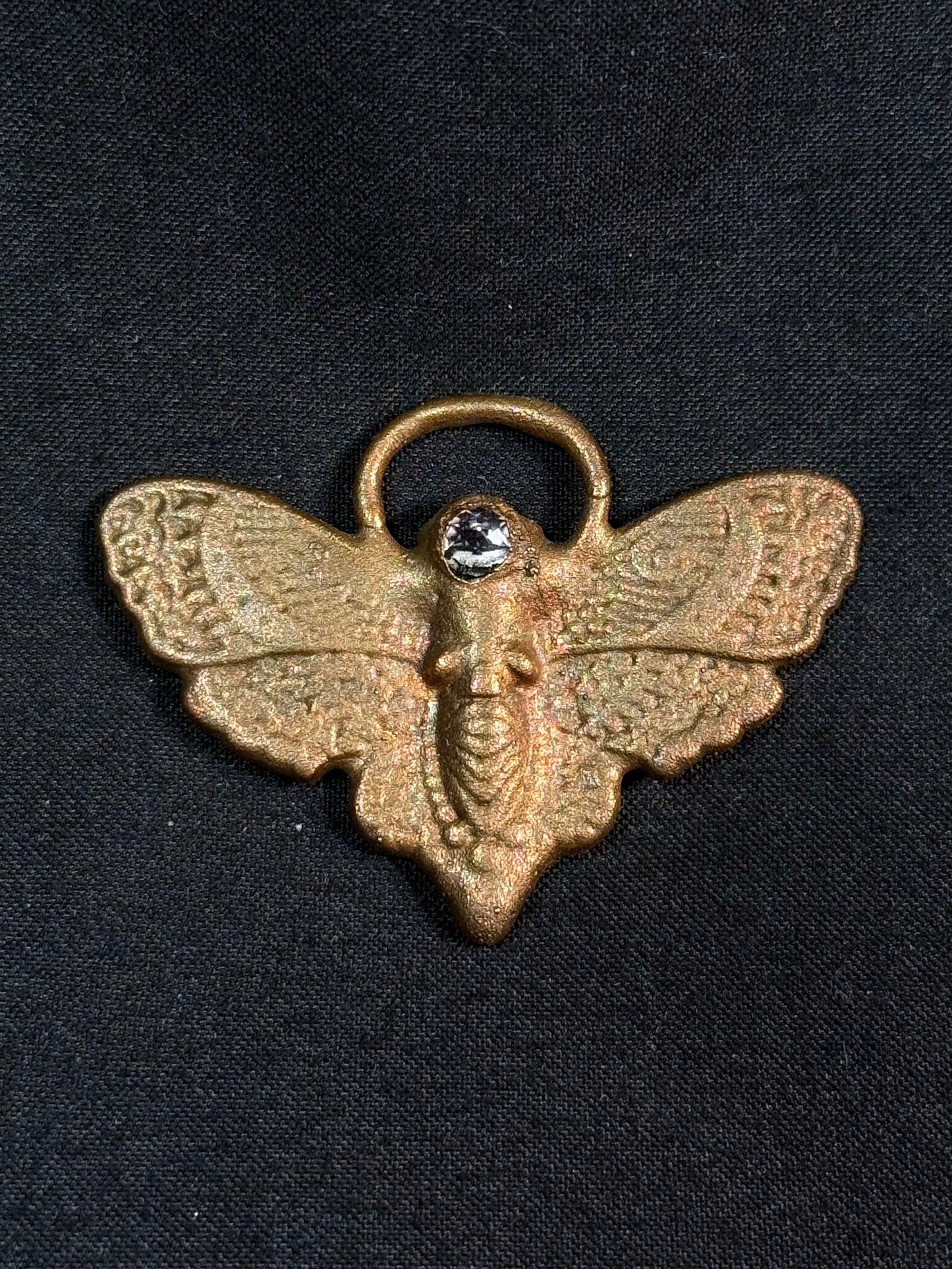 Amethyst moth amulet