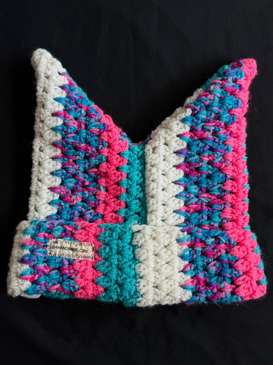 Crochet eyeball hat