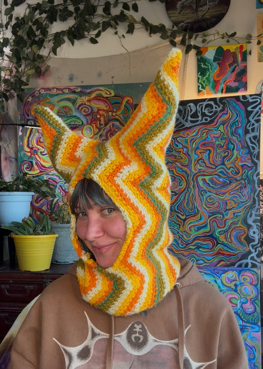 Double stuffed crochet mask
