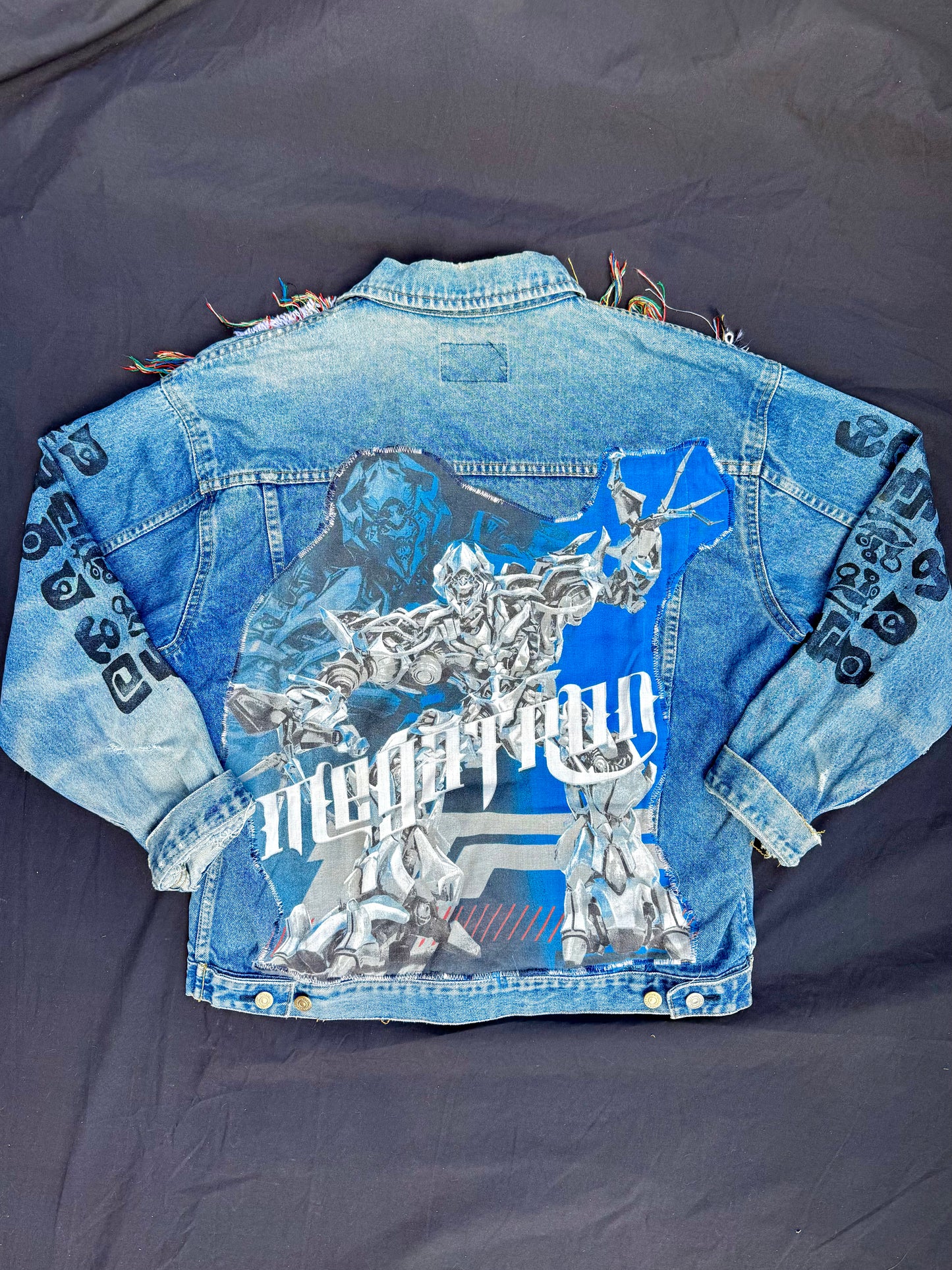 Transformers and sigils patch jacket
