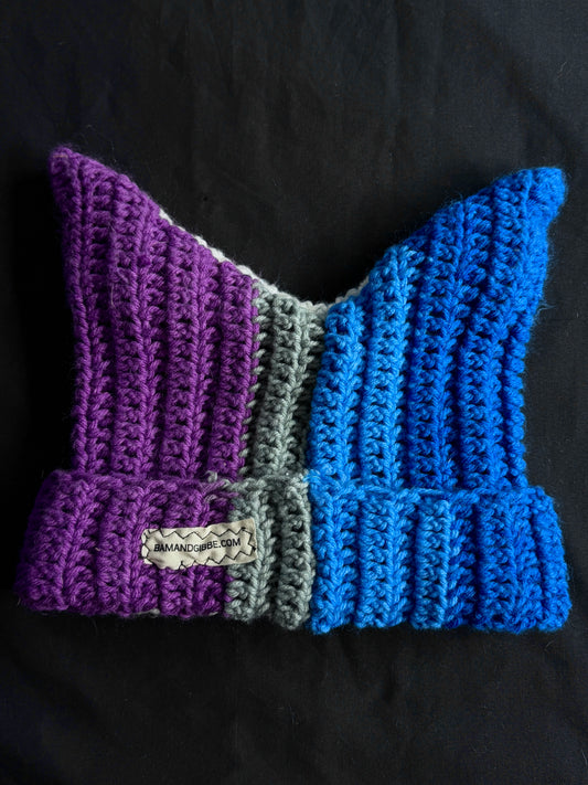 Crochet eyeball hat