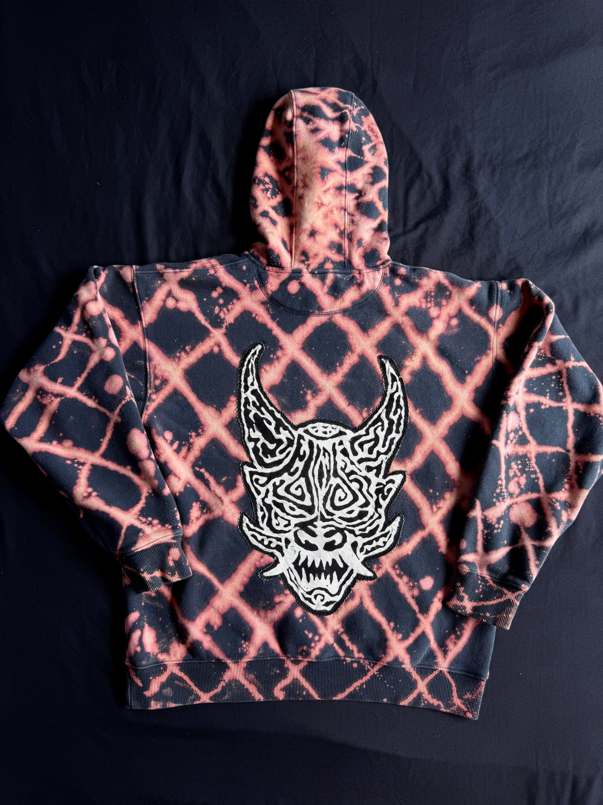 ONI bleach dyed hoodie