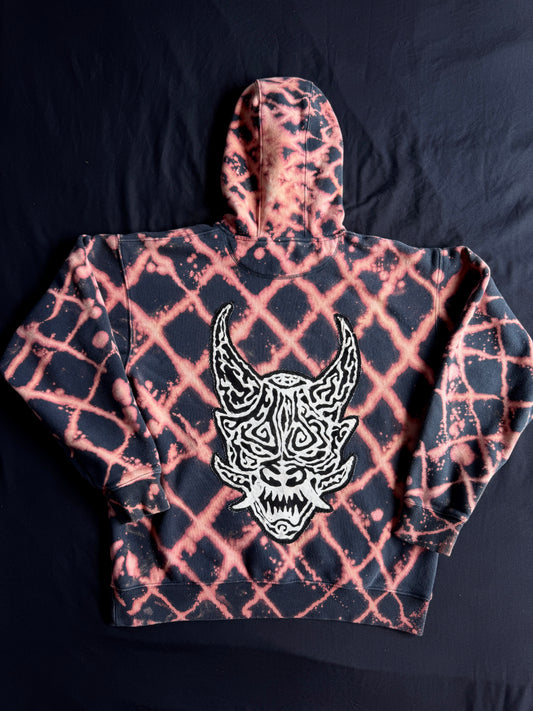 ONI bleach dyed hoodie