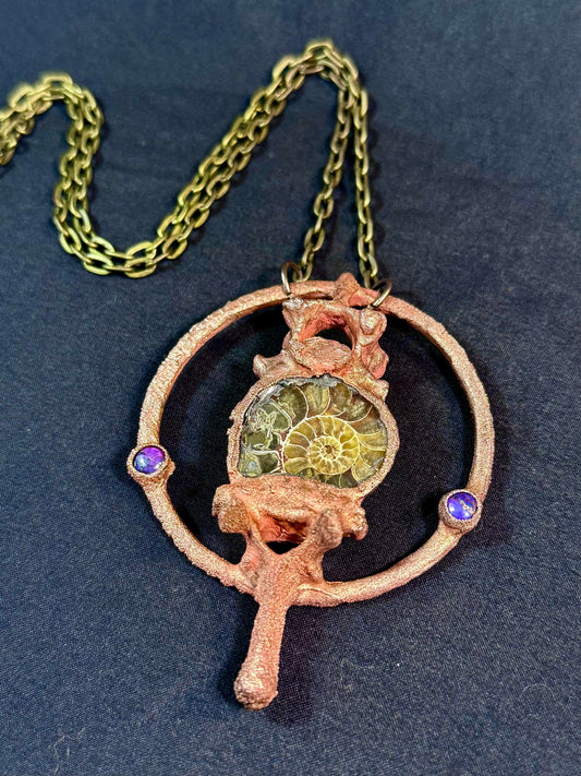 Ammonite vertebra amulet