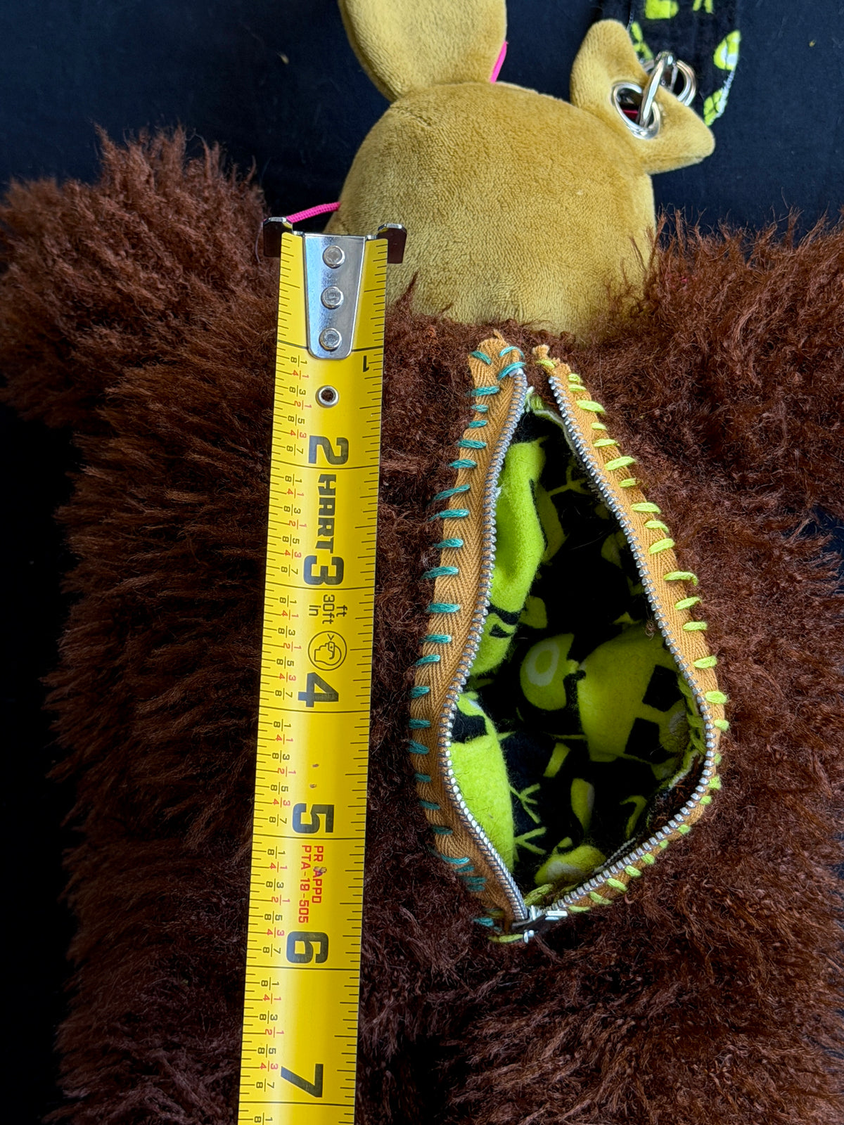 Springtrap + fluffy brown bear hybrid side bag