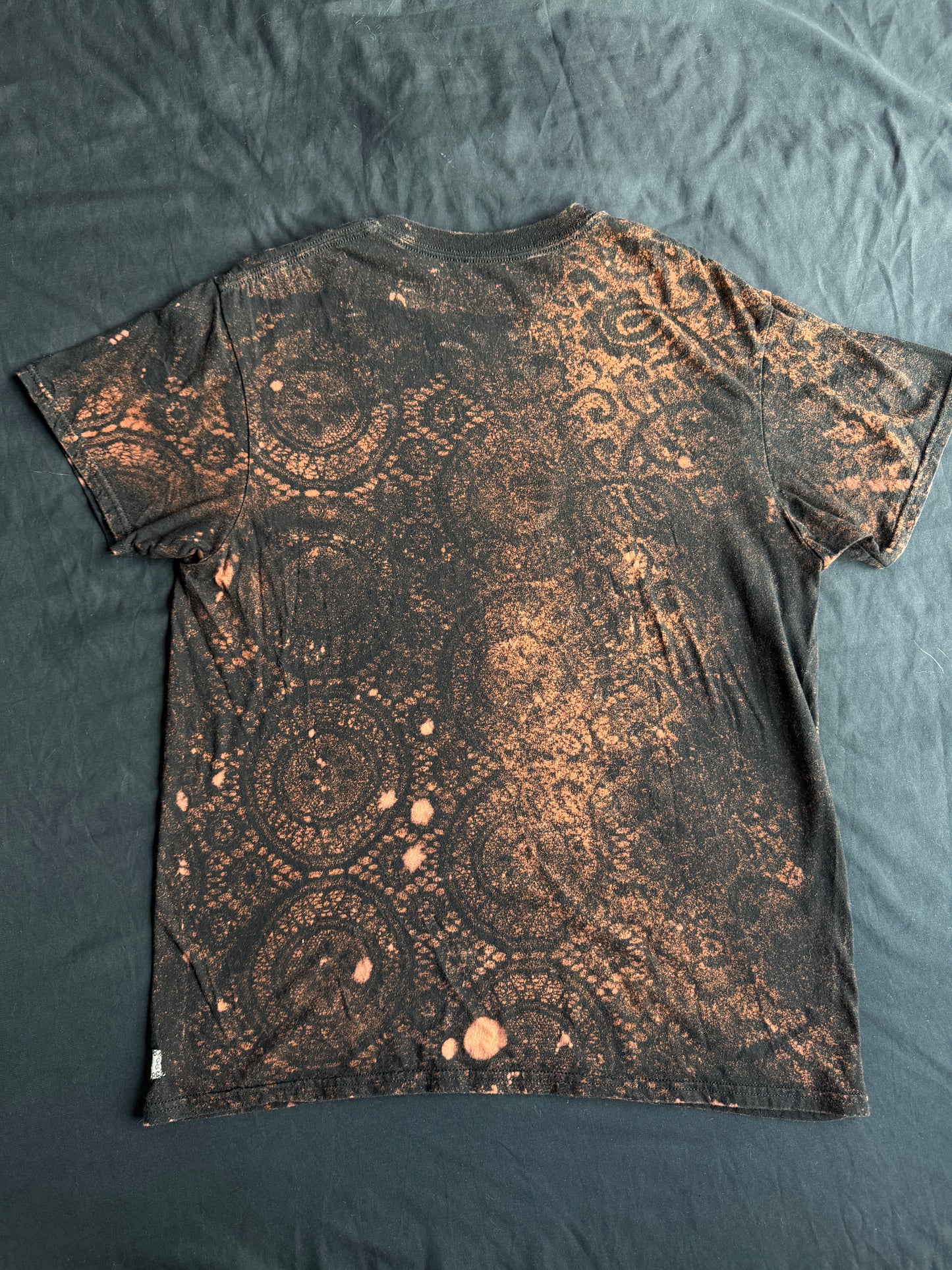 UFO bleach dyed t-shirt