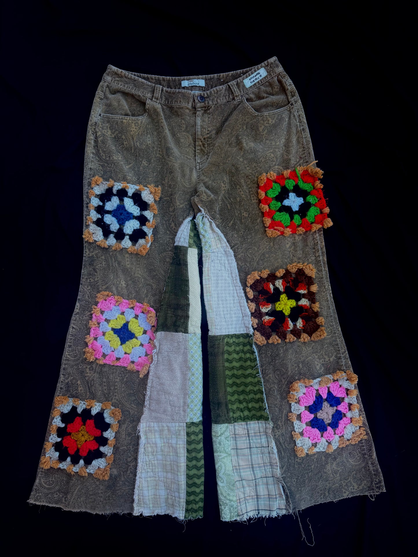 Ginger bread granny square pants