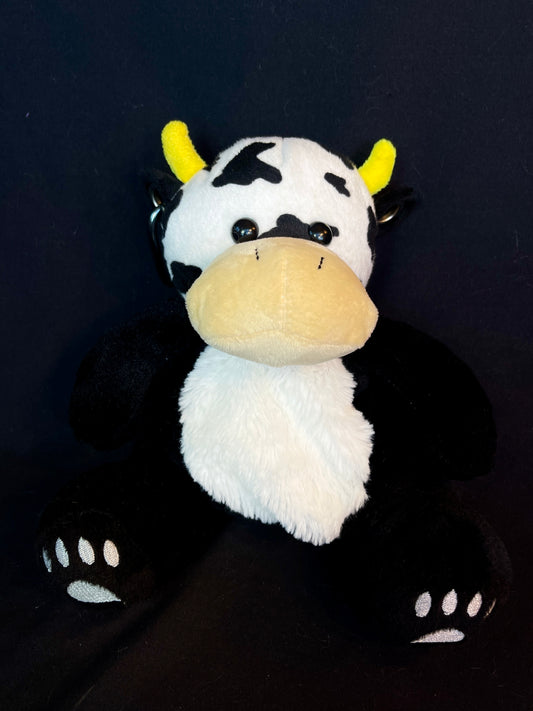 Cow + panda bear keychain stash pouch