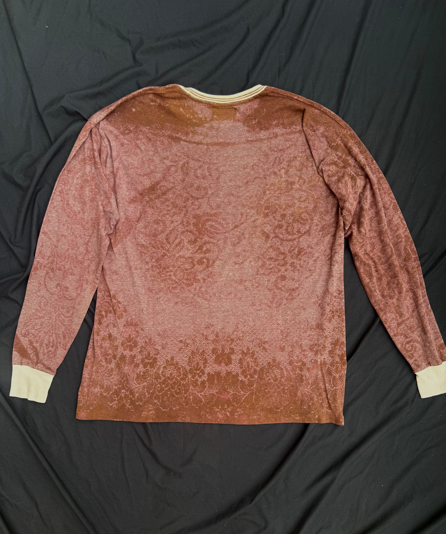 All seeing billy skull bleach dyed long sleeve