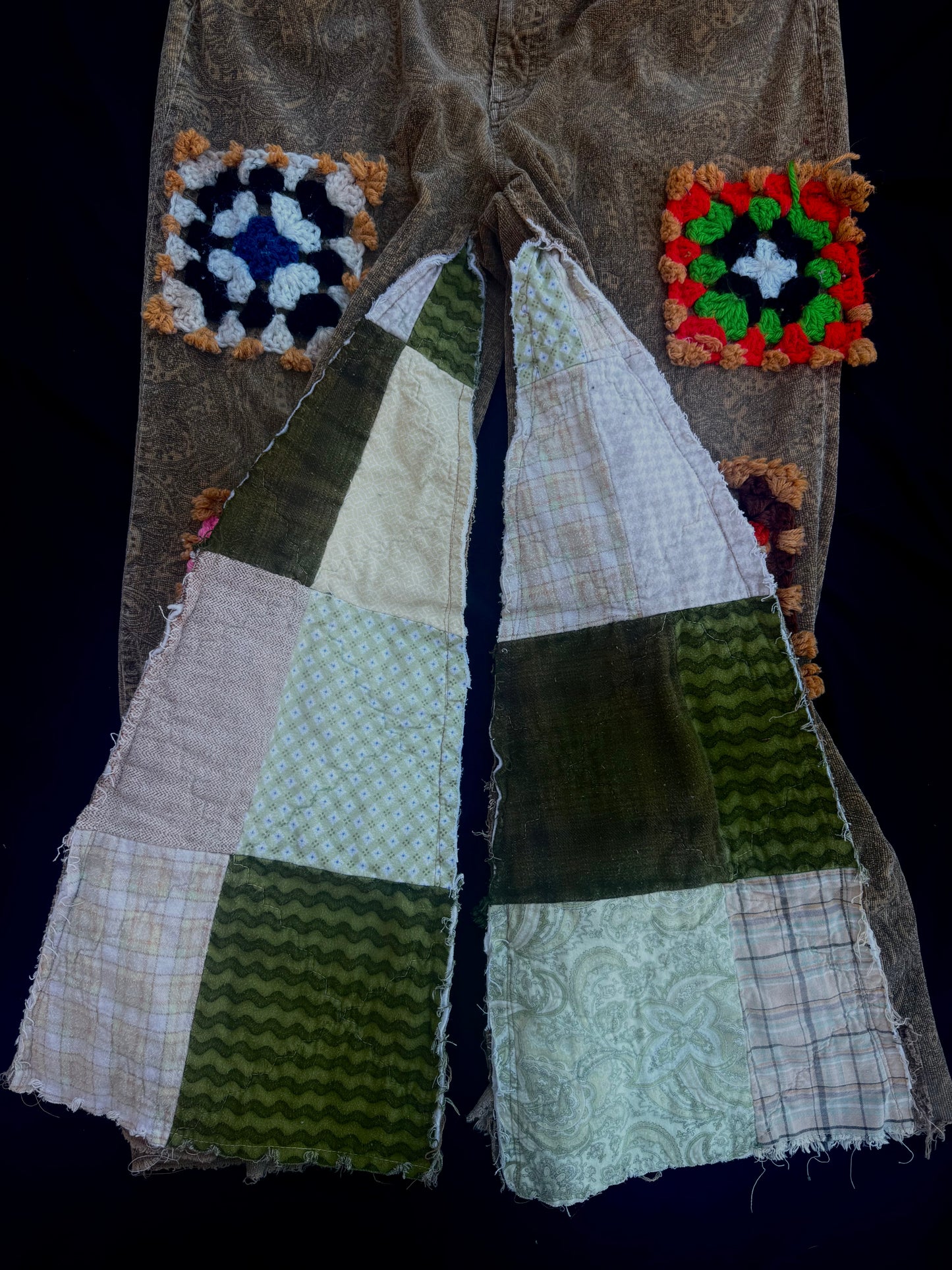 Ginger bread granny square pants
