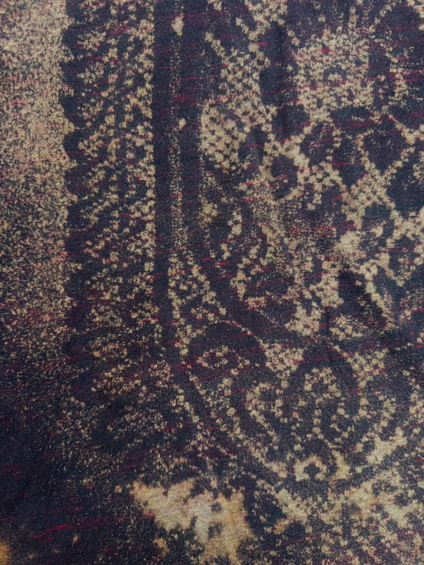 All seeing billy skull bleach dyed t shirt