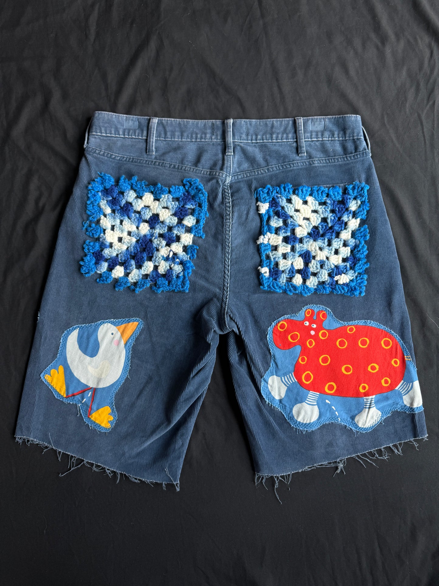 Monkeying around jean shorts