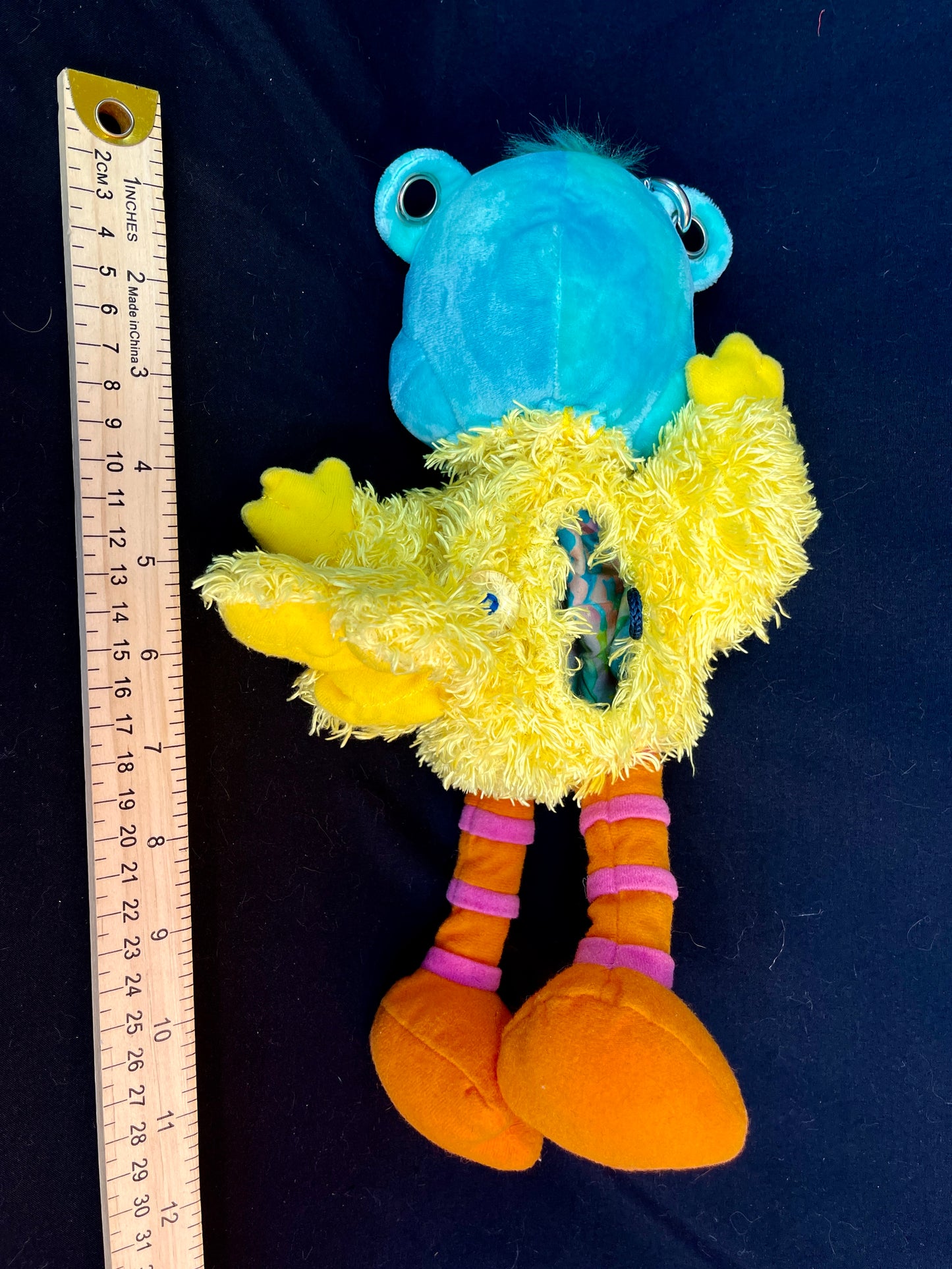 Care bear + big bird keychain stash pouch