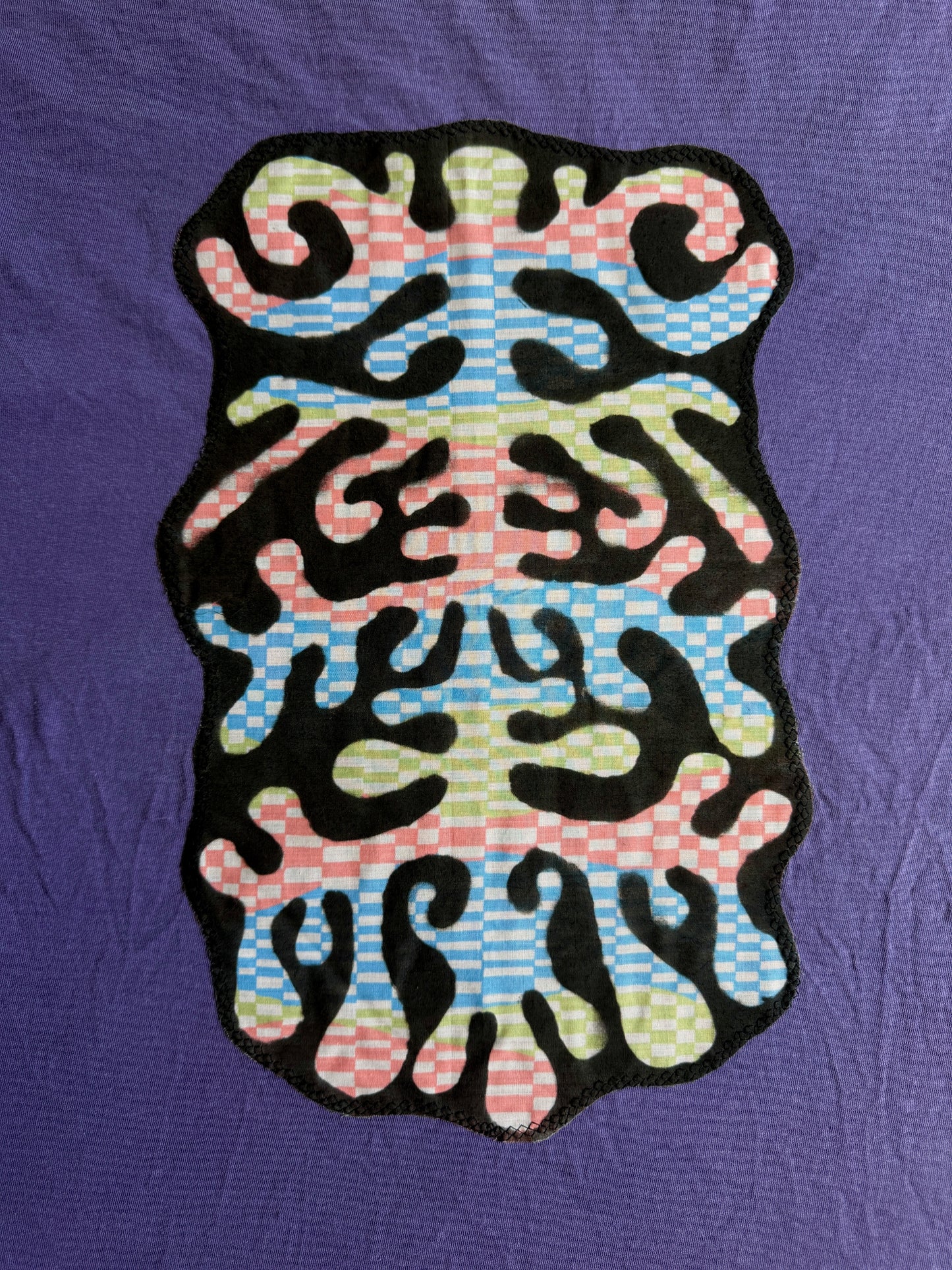 Snail + shape patch shirt
