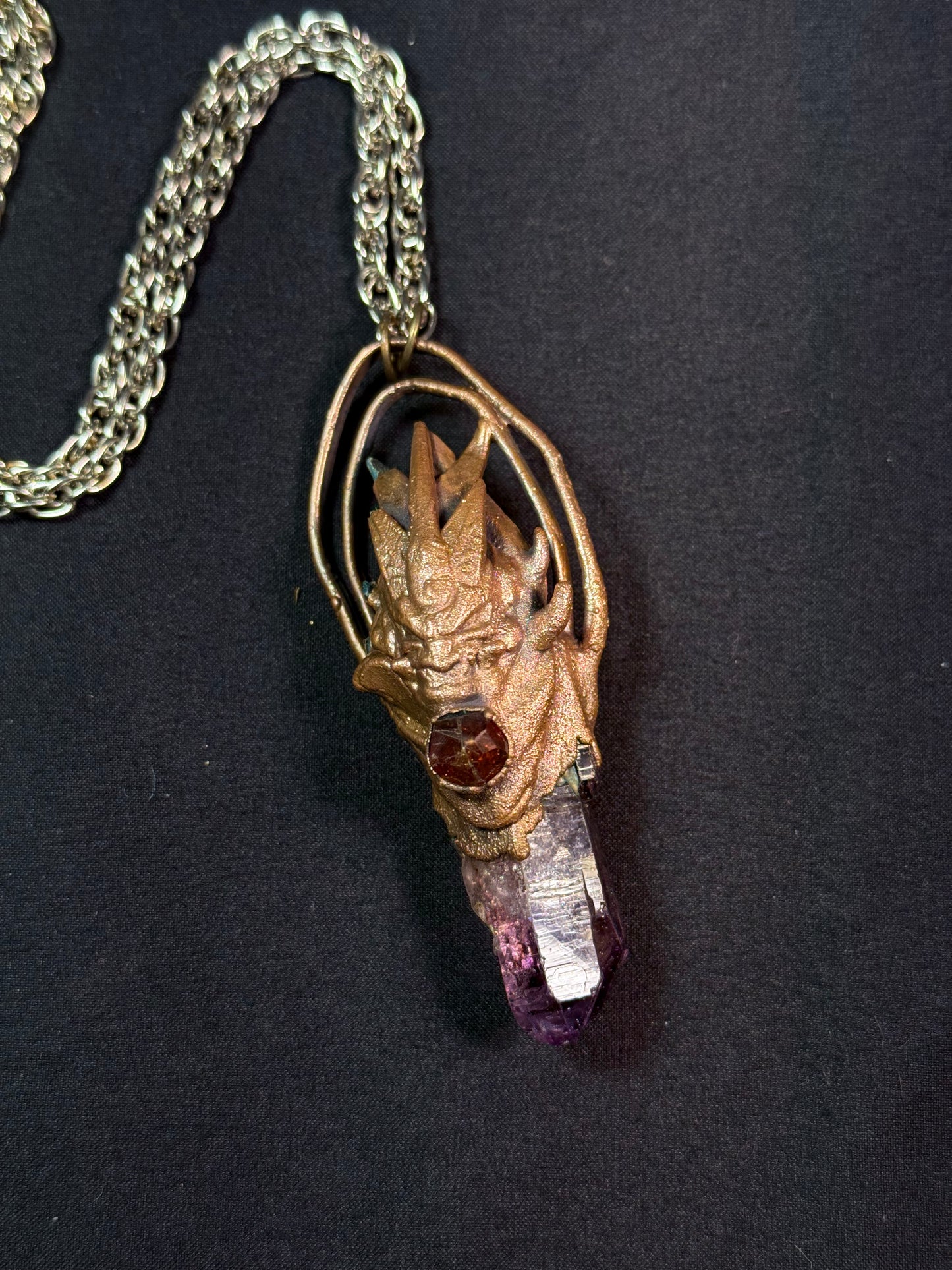 Amethyst warrior amulet