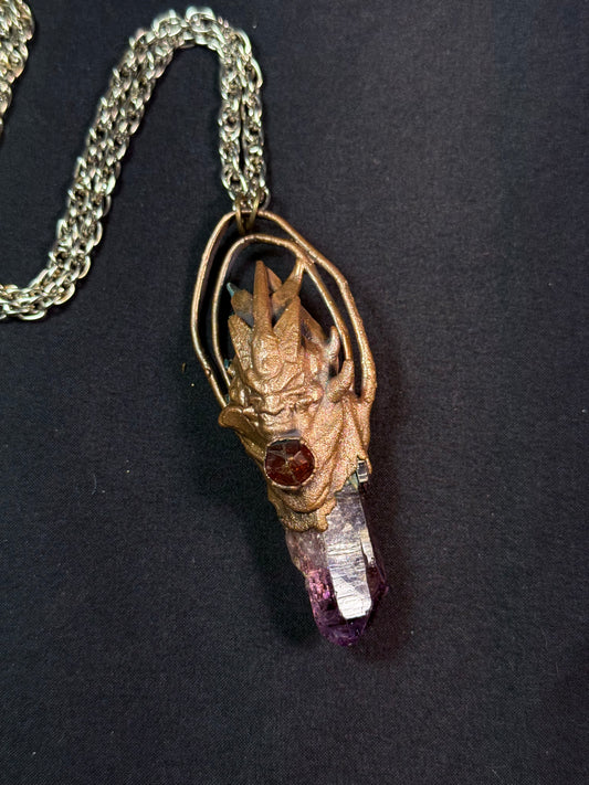 Amethyst warrior amulet