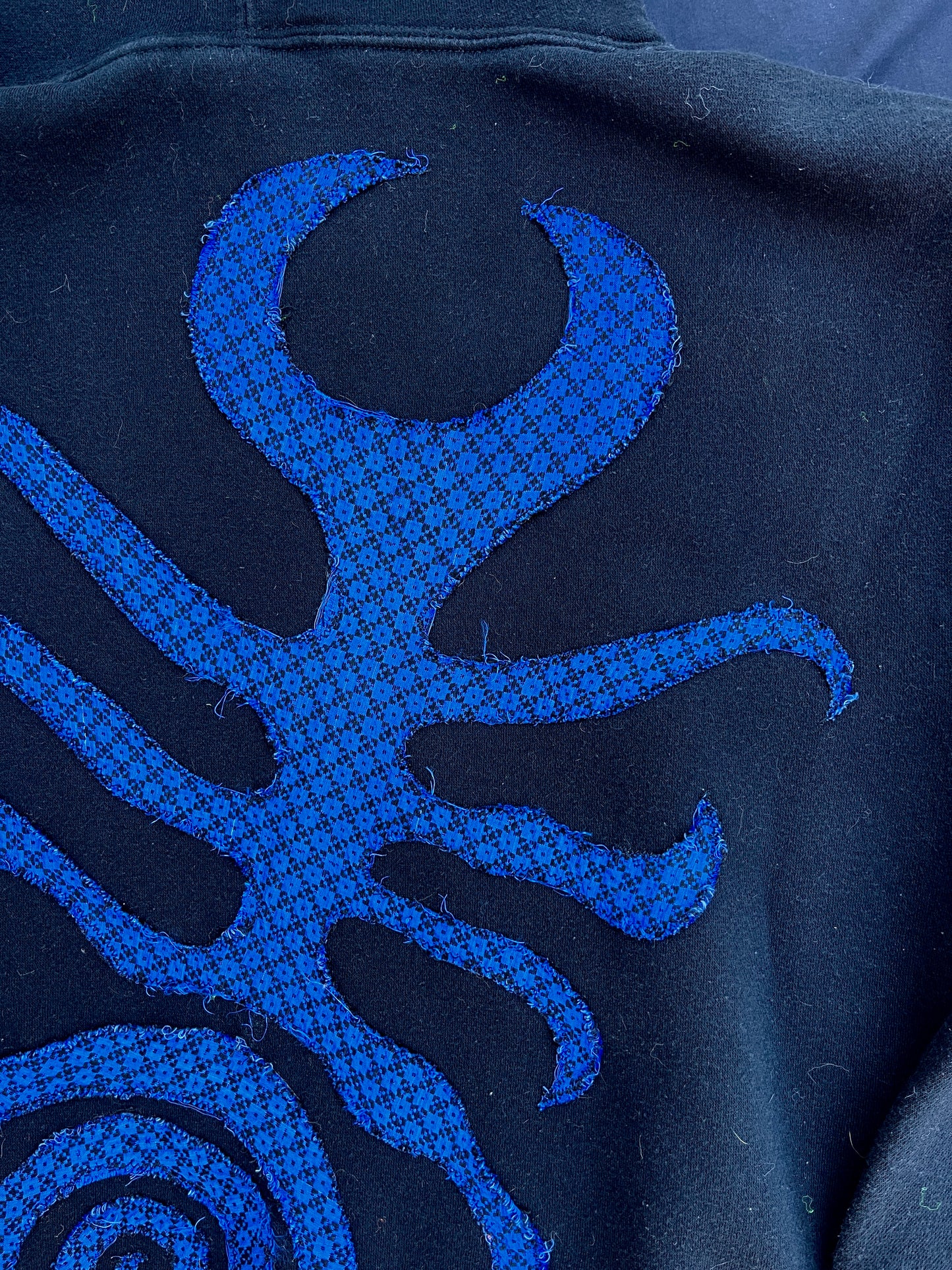 Clown & sigil patch hoodie