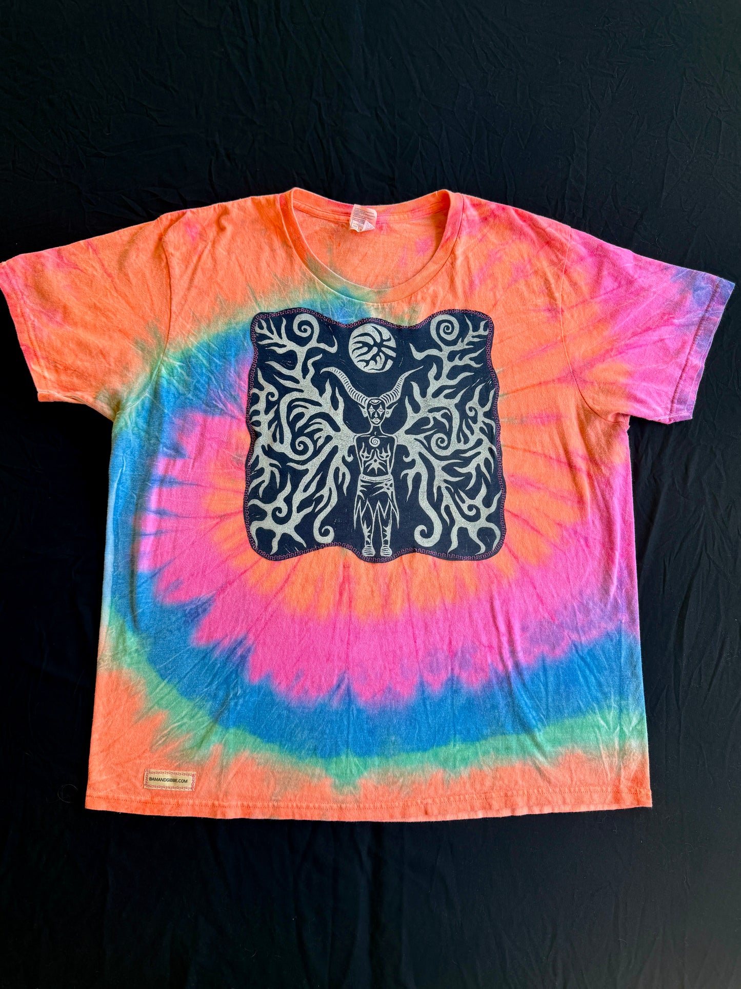Moon goddess tie dye t-shirt