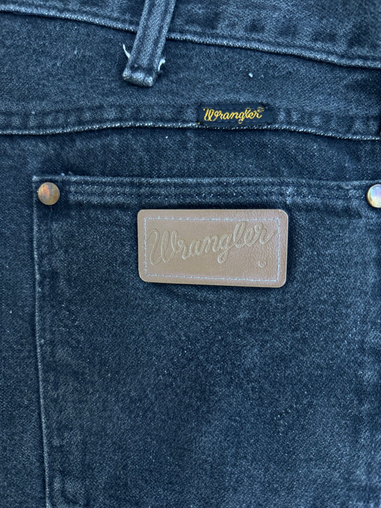 Crochet granny square black jeans