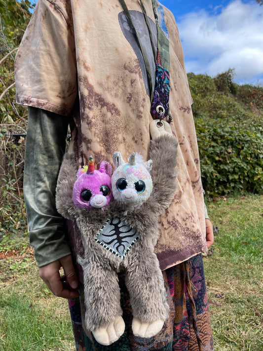 Two headed unicorn hybrid side bag