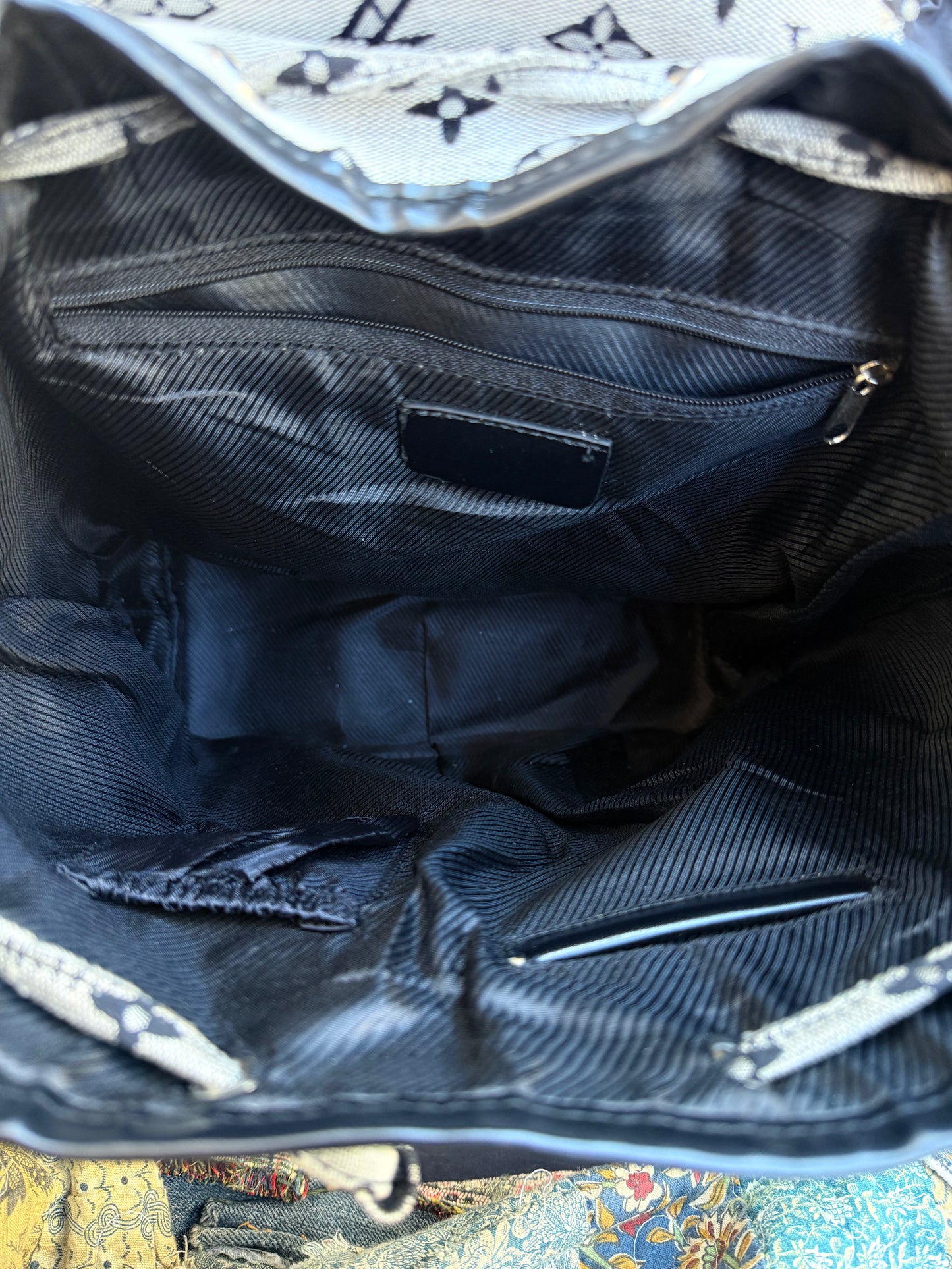 LV double baby head back pack